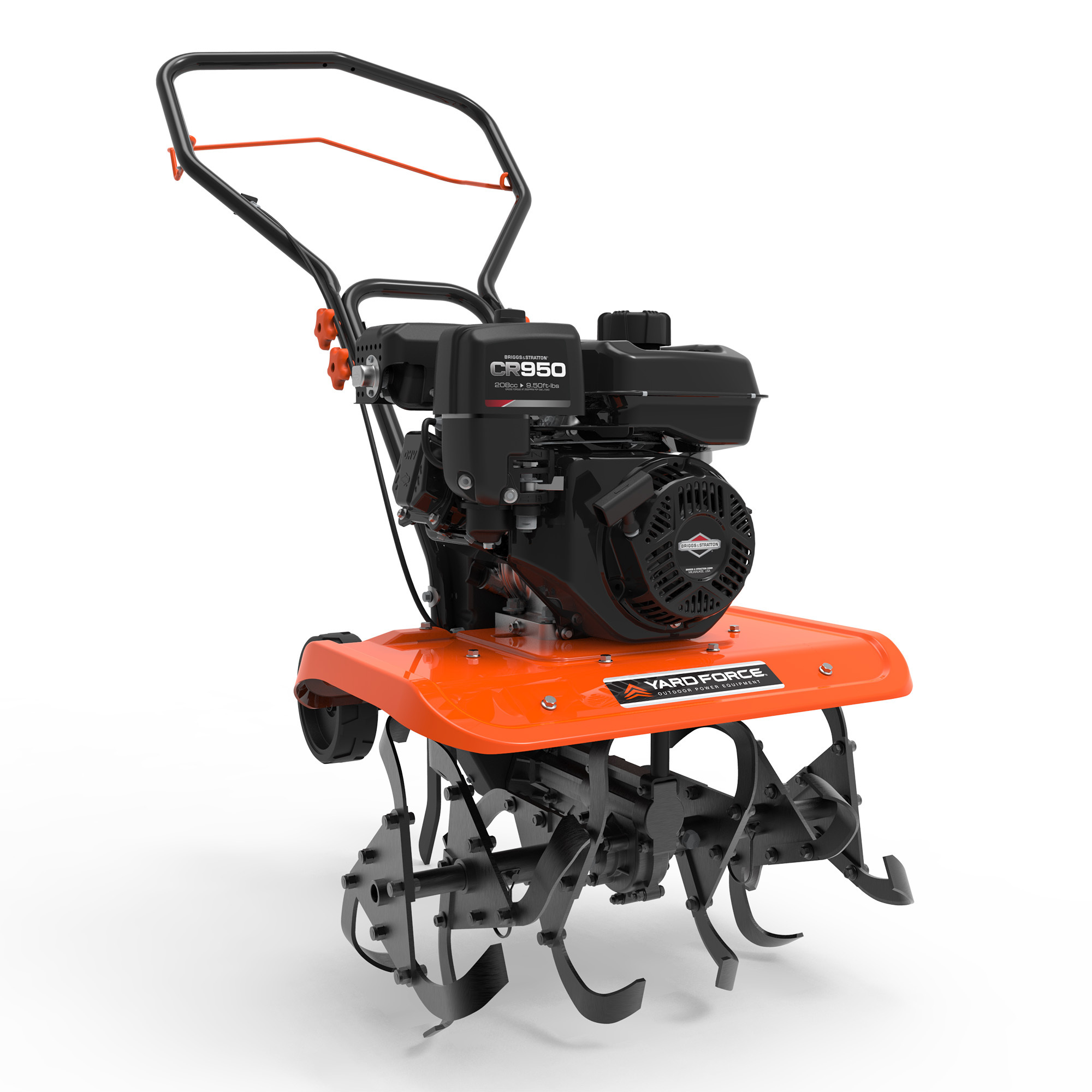 Yard Force, 21in. 208cc Gas Front-Tine Tiller, Model # YF21-FTT with Briggs & Straton CR950 Motor.